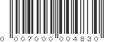 UPC 007000004830