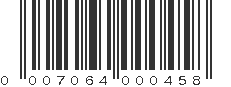 UPC 007064000458