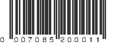 UPC 007085200013