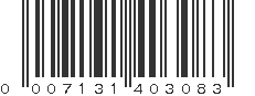 UPC 007131403083