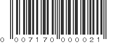 UPC 007170000021