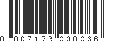 UPC 007173000066