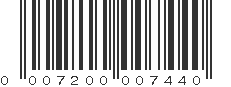 UPC 007200007440