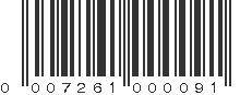 UPC 007261000091