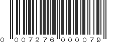 UPC 007276000079