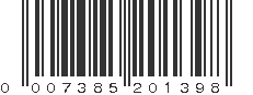 UPC 007385201398