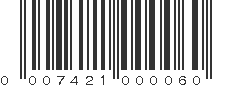 UPC 007421000060