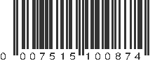 UPC 007515100874