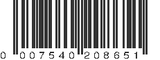 UPC 007540208651