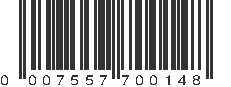 UPC 007557700148