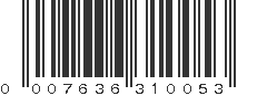 UPC 007636310053