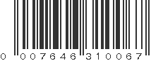 UPC 007646310067