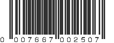 UPC 007667002508