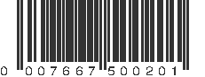 UPC 007667500202