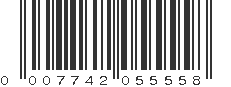 UPC 007742055558