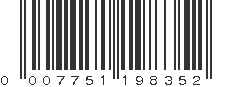 UPC 007751198352