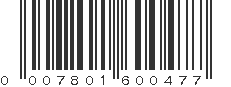 UPC 007801600477