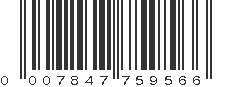 UPC 007847759566