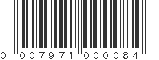 UPC 007971000084