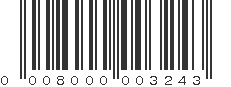 UPC 008000003243