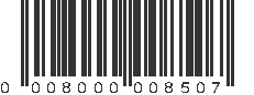 UPC 008000008507