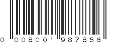 UPC 008001987856