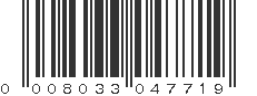 UPC 008033047719