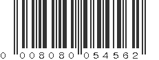 UPC 008080054562