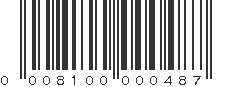 UPC 008100000487