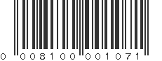 UPC 008100001071