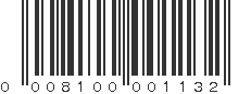 UPC 008100001132