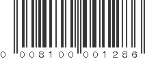 UPC 008100001286