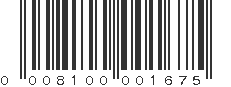 UPC 008100001675