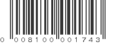 UPC 008100001743