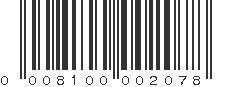 UPC 008100002078