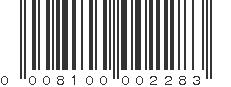 UPC 008100002283