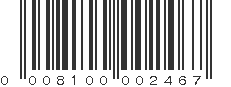 UPC 008100002467