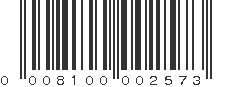 UPC 008100002573