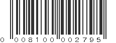 UPC 008100002795