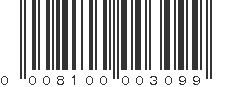 UPC 008100003099