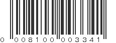 UPC 008100003341