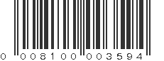 UPC 008100003594