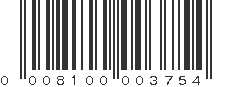 UPC 008100003754