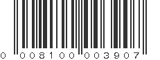 UPC 008100003907