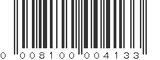 UPC 008100004133