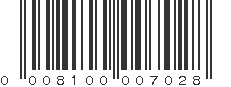 UPC 008100007028