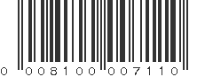 UPC 008100007110