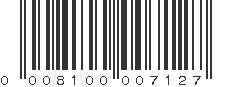 UPC 008100007127