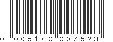 UPC 008100007523