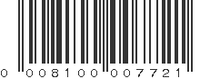 UPC 008100007721